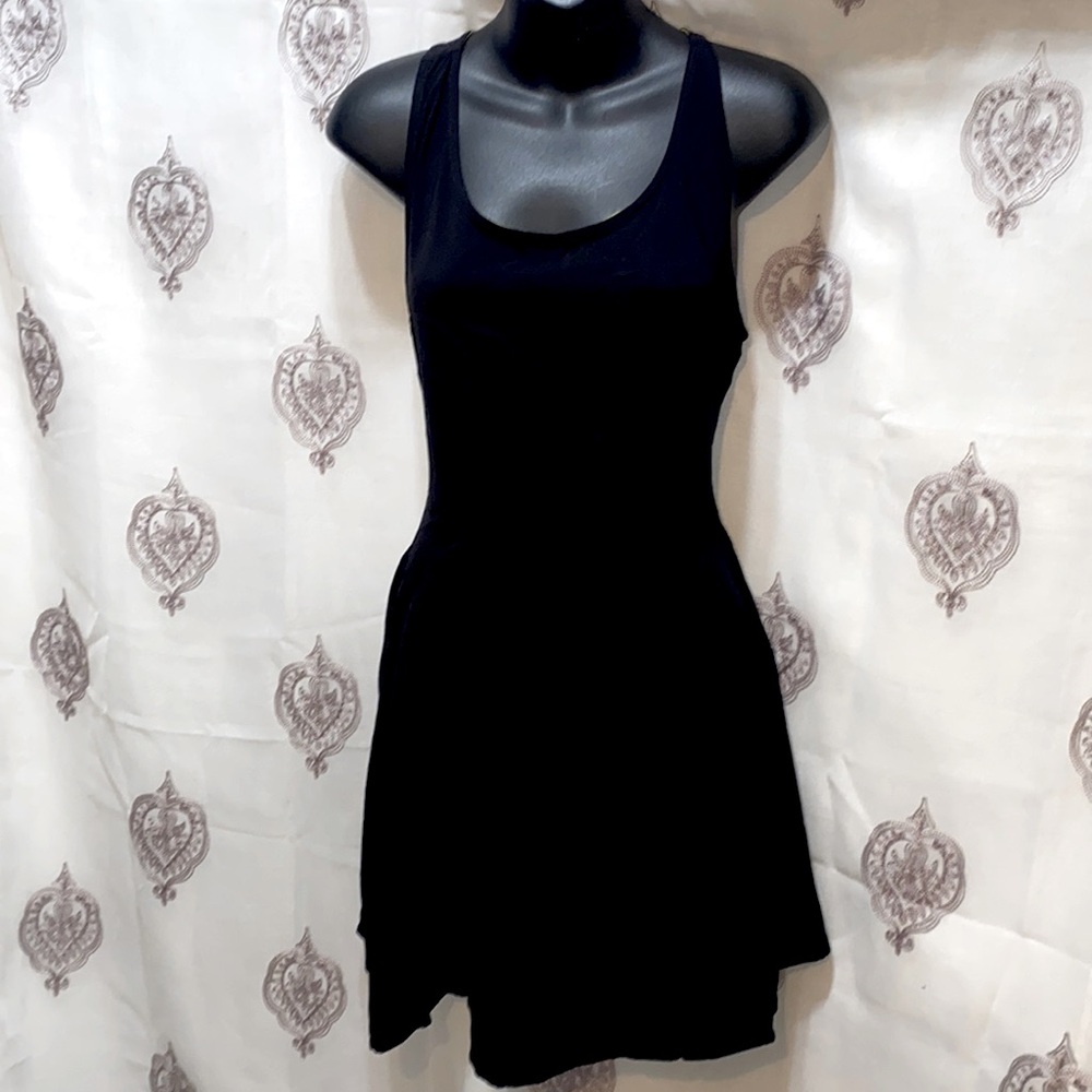 BEBOP RAYON BLACK RAZORBACK TANK DRESS SZ M